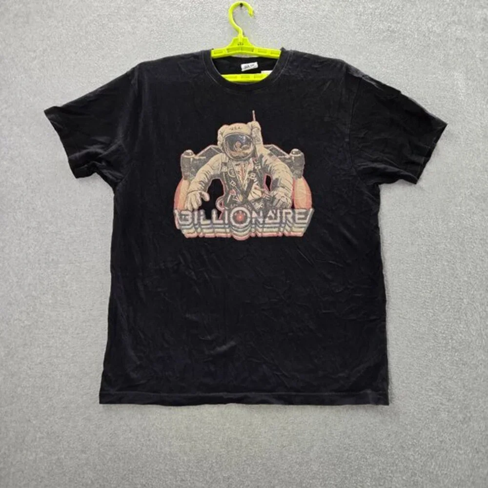 Billionaire Boys Club Men Shirt 2XL‎ Black Logo Astronaut Graphic Tee READ